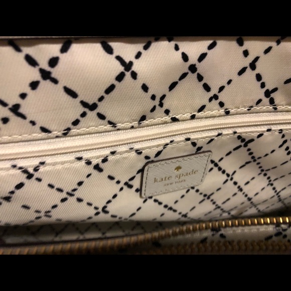 Kate Spade Fog Gray Leather Shoulder Bag - Picture 6 of 7